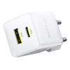 Baseus - Fali töltő Palm (CCZC20UE) - 2 az 1-ben gyors töltő, USB, Type-C, 20W, 5V/3A - Holdfehér - 3. kép