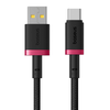 Baseus - Dura Series adatkábel (P10377802U01-01) - USB - Type-C, Gyors töltés, 60W, 480Mbps, Nejlon, 1m - Piros / Fekete - 0. kép