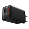 Baseus - Fali töltő GaN (P10162701113-00) - 2x USB, 2x Type-C, 65W, kábel Type-C to Type-C - Fekete - 0. kép