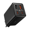 Baseus - Fali töltő GaN (P10162701113-00) - 2x USB, 2x Type-C, 65W, kábel Type-C to Type-C - Fekete - 2. kép