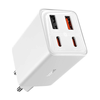 Baseus - Fali töltő GaN (P10162701213-00) - 2x USB, 2x Type-C, 65W, Type-C to Type-C kábellel - Fehér - 2. kép