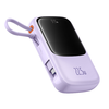 Baseus - Qpow Pro+ (P10067101513-00) - Hordozható töltő, Lightning, 2x Type-C, USB, 22,5W, 10000mAh, Type-C kábel - Lila - 0. kép