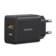 Baseus - Fali töltő (P10111403113-00) - USB, Type-C, Gyors töltés 20W - Fekete klaszter