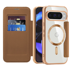 SmartMag könyv tok - Google Pixel 10 / 10 Pro - Barna - Techsuit.