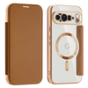 Google Pixel 10 Pro XL - Techsuit - SmartMag Könyvtok - Barna tok - 0. kép