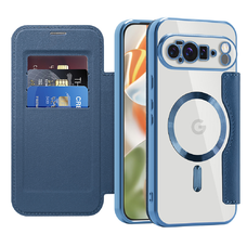 Google Pixel 10 Pro XL - Techsuit SmartMag Könyv Tok - Kék tok