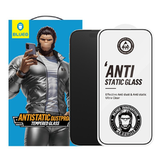 Blueo - Antisztatikus HD Üveg - iPhone 15 / iPhone 16 - Fekete üvegfólia
