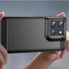 Motorola Moto G86 - Techsuit - Carbon Silicone - Fekete tok - 4. kép