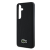 Lacoste Iconic Petit Pique Szövött Logós MagSafe Samsung Galaxy S25 tok Fekete - 3. kép