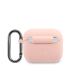 Lacoste Liquid Silicone Fényes Logó Nyomtatás Tok AirPods 3 Pink - 0. kép