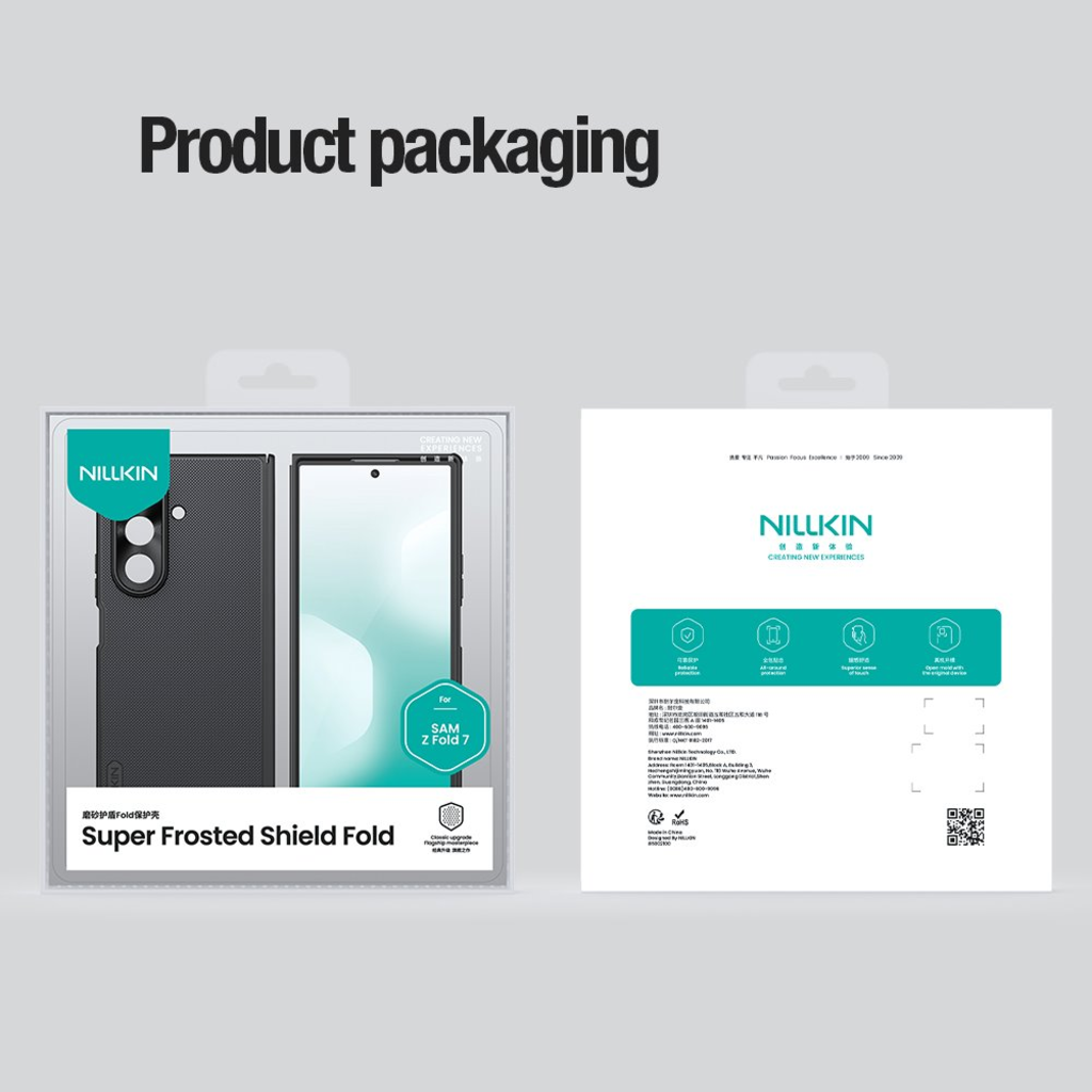  Samsung Galaxy Z Fold 7 fekete Nillkin Super Frosted FOLD hátlap tok - 11