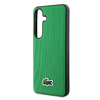Lacoste Iconic Petit Pique Szövött Logós MagSafe Tok Samsung Galaxy S25 Zöld tok - 3. kép