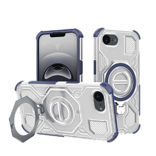iPhone 16e tok - Techsuit - Carbon Shield PRO - Kék, áttetsző