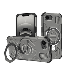 iPhone 16e - Techsuit - Carbon Shield PRO - Füstfekete tok