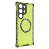  Samsung Galaxy S25 Ultra Lime Zöld MagSafe Techsuit HoneyComb Shield tok - 1. kép