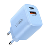 Tech-protect Nca20 2-port Hálózati Töltő Pd 20w / Qc3.0 Baba Kék - 0. kép