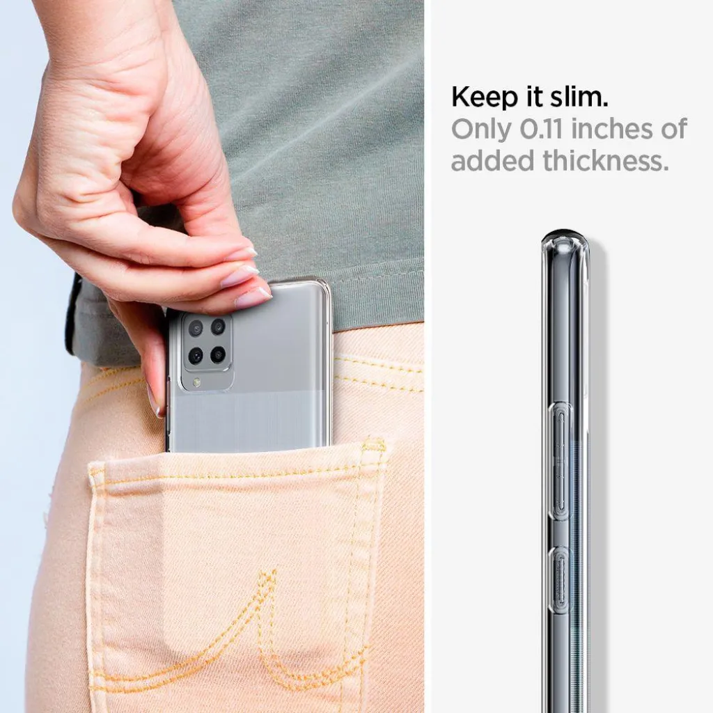 Samsung A42 5G Crystal Clear tok Spigen Liquid Crystal - 23