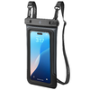 Spigen A611P 2db univerzális vízálló lebegő tok matt fekete - 4. kép
