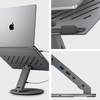 Spigen Ld204h Laptop Állvány Hub Űrszürke - 1. kép