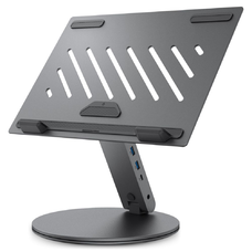 Spigen Ld204h Laptop Állvány Hub Űrszürke
