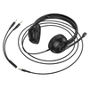 HOCO vezetékes fejhallgató Jack 3,5 mm mikrofonnal W112 fekete - 1. kép