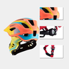 Rockbros TT-32SOYB-S children's bicycle helmet with detachable chinbar, size S - yellow-orange - 0. kép