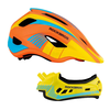 Rockbros TT-32SOYB-S children's bicycle helmet with detachable chinbar, size S - yellow-orange - 4. kép