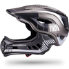 Rockbros TT-32SBTG-S children's bicycle helmet with removable chinbar, size S - gray - 0. kép