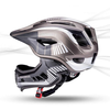 Rockbros TT-32SBTG-S children's bicycle helmet with removable chinbar, size S - gray - 3. kép