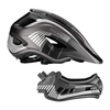 Rockbros TT-32SBTG-S children's bicycle helmet with removable chinbar, size S - gray - 4. kép