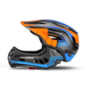 Rockbros TT-32SOBL-M children's bicycle helmet with removable chinbar, size M - black and orange - 0. kép