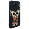 Nimmy Glasses Cool Dog iPhone 15 tok - Fekete - 0. kép