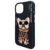 Nimmy Glasses Cool Dog iPhone 15 tok - Fekete - 4. kép