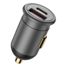 Blueo - Autós töltő - USB-A, Type-C, 35W - Szürke