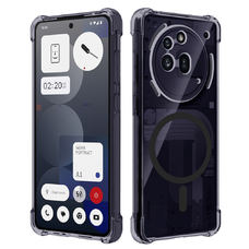  Ütésálló átlátszó szilikon MagSafe tok - Nothing Phone (3a) Pro - Füstfekete