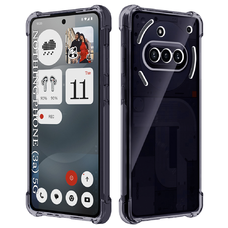  Semmi Phone (3a) - Ütésálló Áttetsző Szilikon Tok - Füst Fekete Techsuit tok