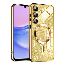  Samsung Galaxy A15 4G / A15 5G - Techsuit - Luxus Csillogó MagSafe - Arany tok