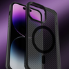 iPhone 15 Plus MagSafe tok - Techsuit - CarbonFuse - Fekete. - 2. kép