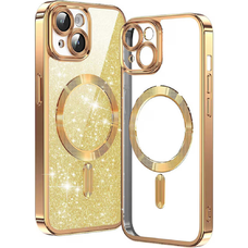 iPhone 13 Techsuit - Luxus Glitter MagSafe - Arany tok