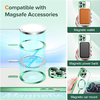 iPhone 14 Pro Techsuit - Luxus Kristály MagSafe - Világoszöld tok - 3. kép