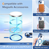 iPhone 13 - Techsuit - Luxus Kristály MagSafe - Mélykék tok - 3. kép