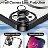 Luxus Crystal MagSafe tok - iPhone 13 - Fekete (Techsuit) - 2. kép