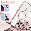iPhone 13 Pro - Luxury Crystal MagSafe tok - Techsuit - rózsaszín - 4. kép