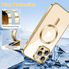 iPhone 13 Pro Techsuit - Luxus Kristály MagSafe - Arany tok - 1. kép