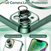 iPhone 14 Techsuit - Luxus Crystal MagSafe tok - Mélyzöld - 2. kép