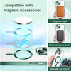 iPhone 14 Techsuit - Luxus Crystal MagSafe tok - Mélyzöld - 3. kép