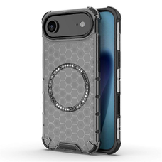iPhone 17 Air - Techsuit - HoneyComb Shield MagSafe - Fekete tok