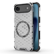 iPhone 17 Air - Techsuit - HoneyComb Shield MagSafe Tok - Fehér tok