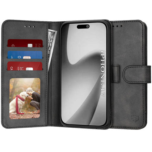 Napló könyv - Techsuit - iPhone 17 - Fekete tok