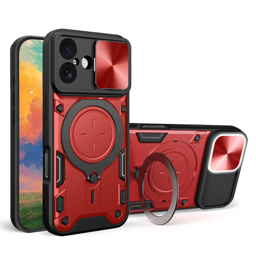Techsuit iPhone 17 - CamGuard Pro - Piros tok Techsuit iPhone 17 - CamGuard Pro - Piros tok